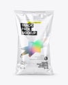 Large Clear Plastic Snack Bag Mockup