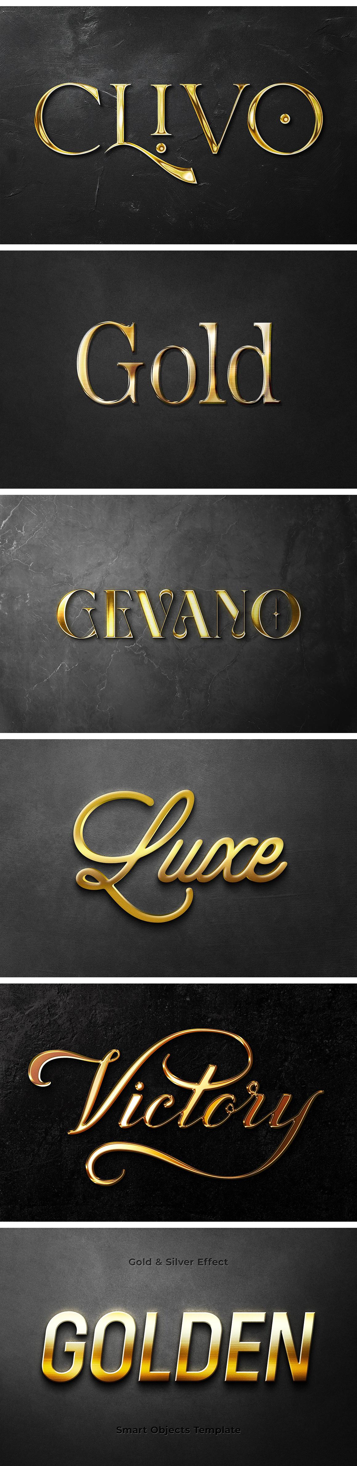 Gold Text Effects