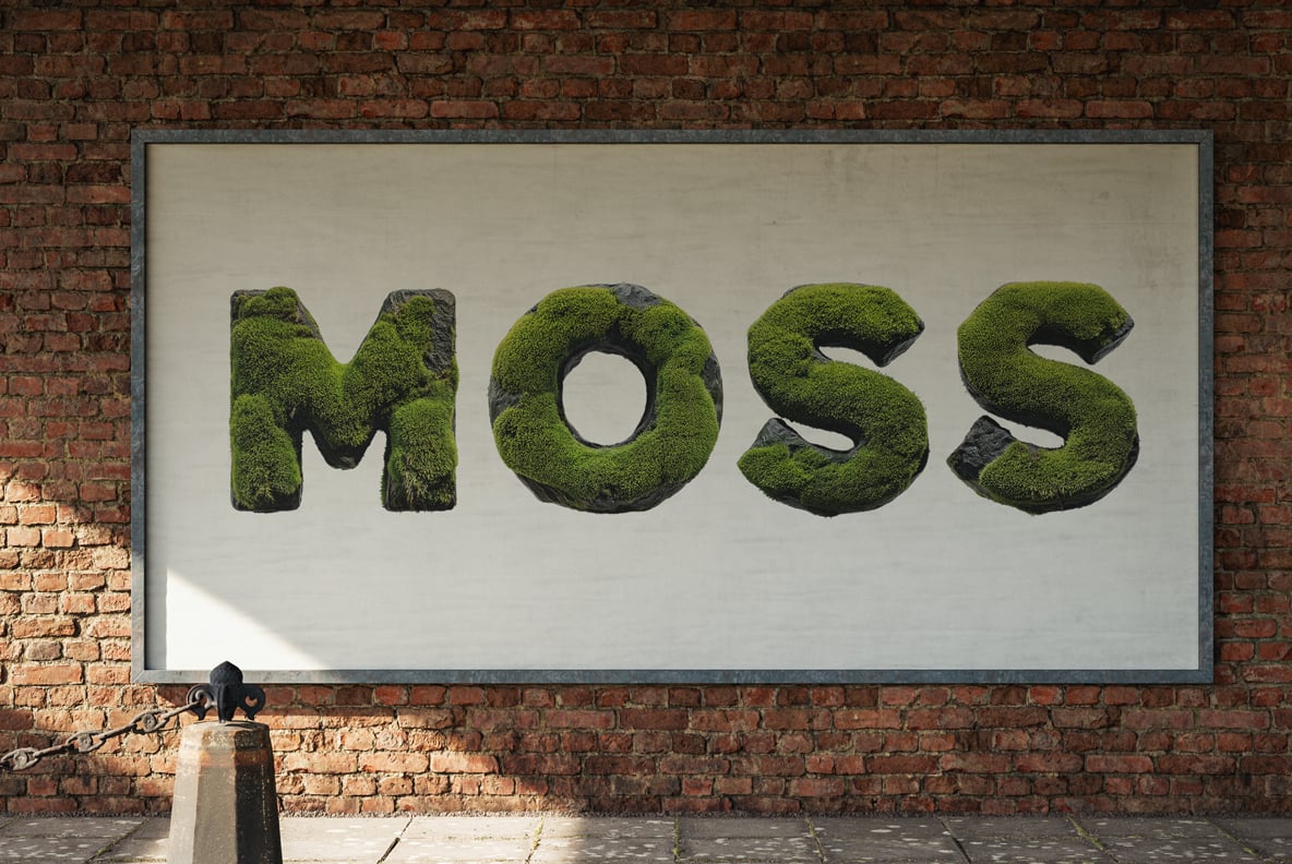 Moss on Rock Font