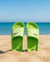 Slide Sandals on The Beach Mockup