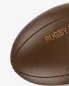 Leather Rugby Ball Mockup
