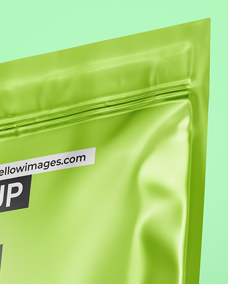 Metallic Stand-up Pouch Mockup