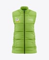 Women's Down Vest Mockup