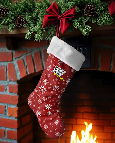 Christmas Stocking Mockup - Socks mockup