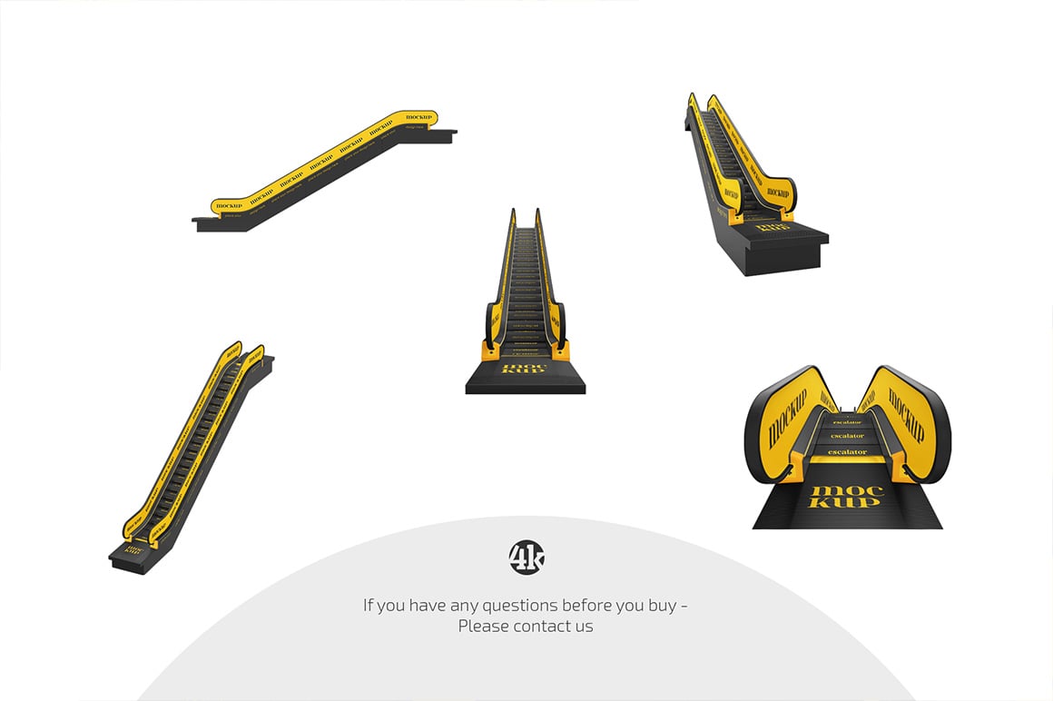 Escalator Mockup Set