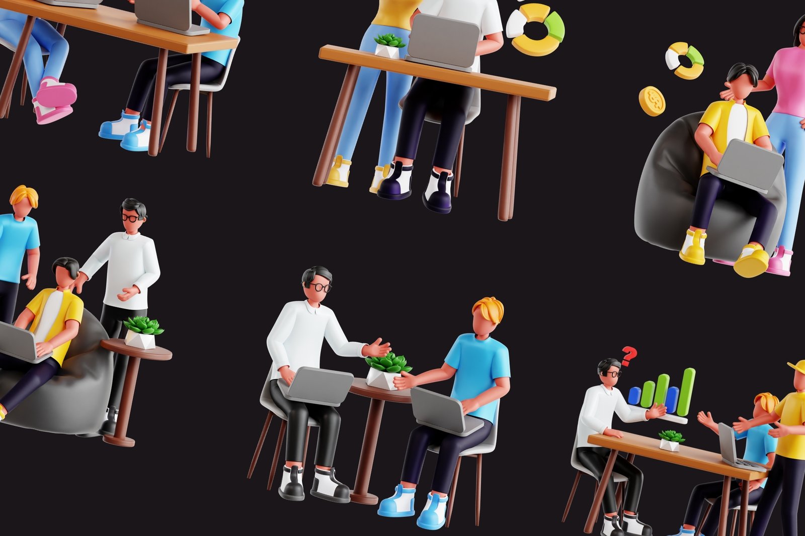 Business Disscussion 3d Illustration