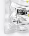 Transparent Clear Plastic Flow-Pack with Sausages Mockup