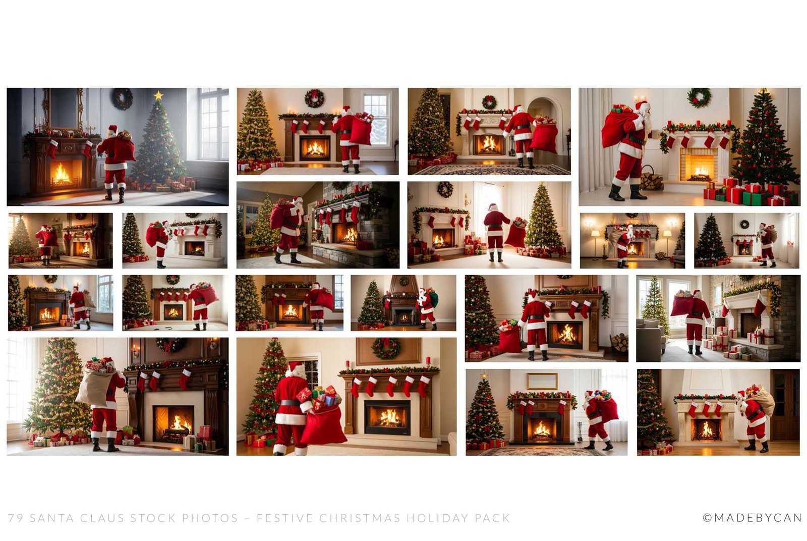 79 Santa Claus Stock Photos – Festive Christmas Holiday Pack