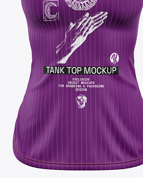 Women's Ribbed Tank Top Mockup