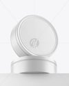 Two Matte Round Tin Boxes Mockup