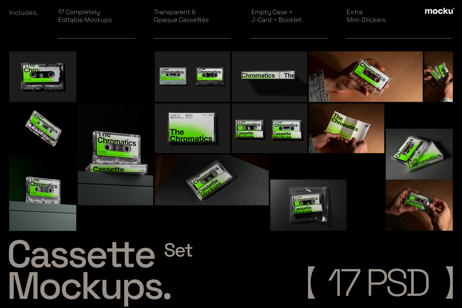 Cassete Mockup Set