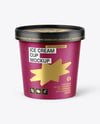 Kraft Paper Ice Cream Cup Mockup