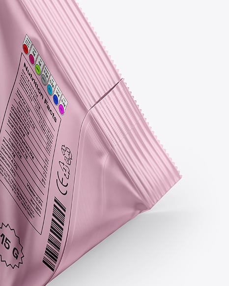 Matte Metallic Triangular Package Mockup