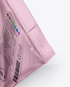 Matte Metallic Triangular Package Mockup