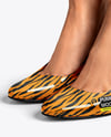 Pair of Pumps on Woman's Legs Mockup