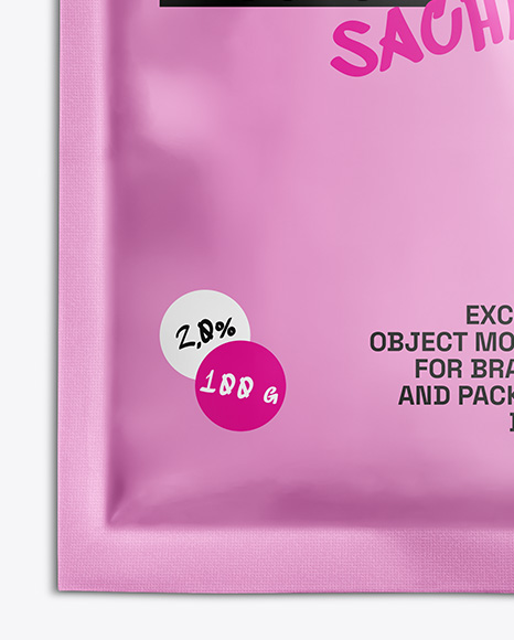 Matte Sachet Mockup
