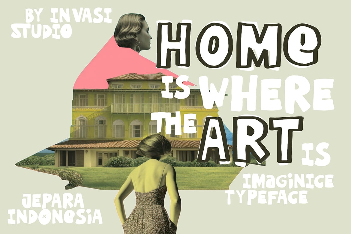 Imaginice – Raw Playful Family Font