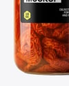 Glass Jar with Sun Dried Tomatoes Mockup