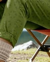 Pair of Hiking Boots on Woman's Legs Mockup
