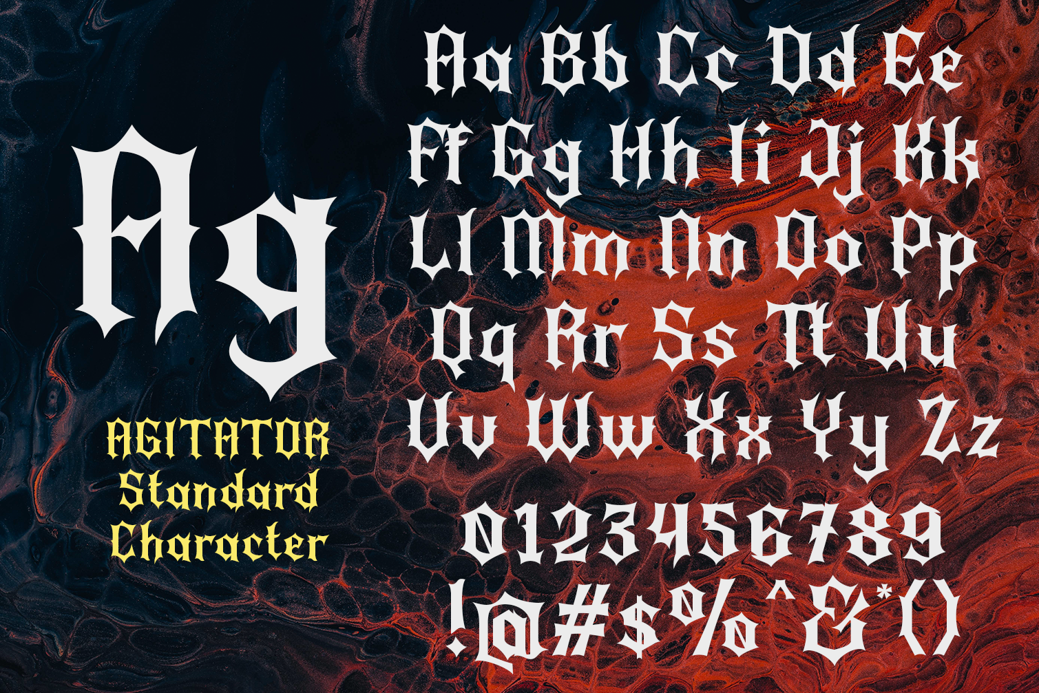 Agitator Blackletter Font