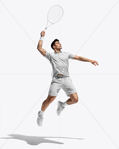 Man Wearing Tennis Uniform Mockup