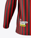 Men's Long Sleeve Polo Shirt Mockup - Back View