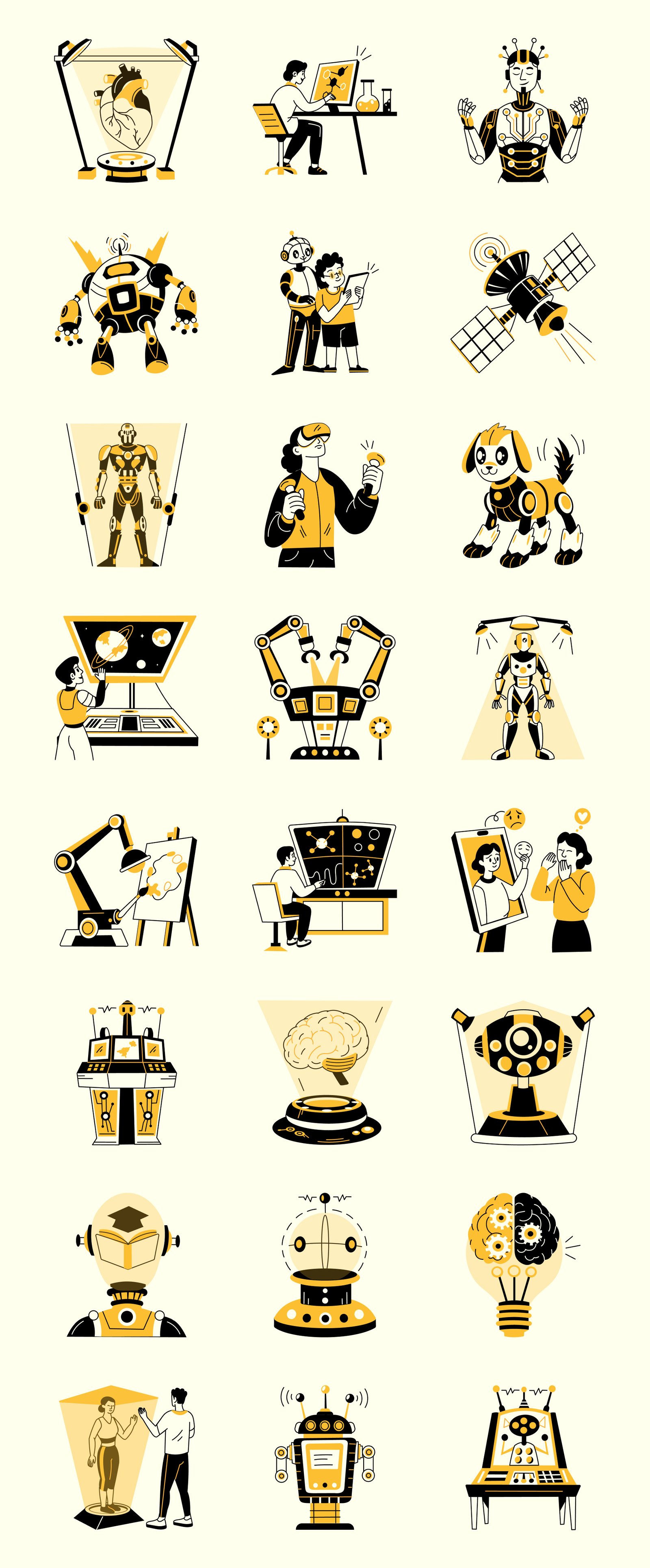 Artificial Intelligence Drawing Set