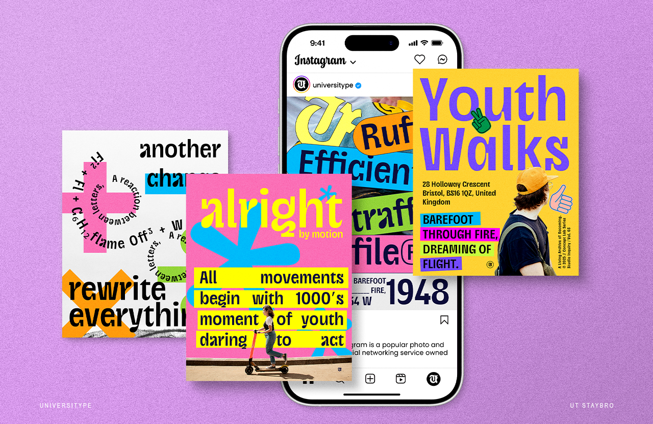 UT Staybro - A Stylish Inktrap Font