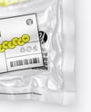Transparent Clear Plastic Flow-Pack with Sausages Mockup