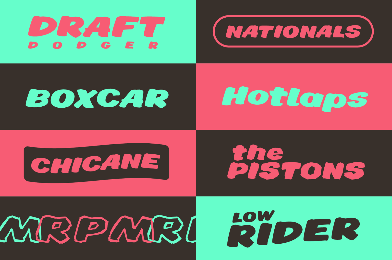 Victory Lane – A Brush Font for Race Car Livery and Signage