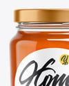 Glass Jar with Heather Honey Mockup