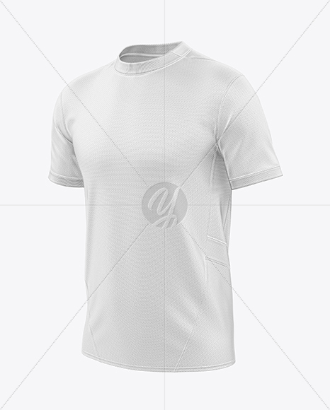 Round Collar Soccer Jersey Mockup
