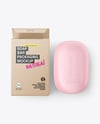 Soap Bar with Kraft Paper Box Mockup