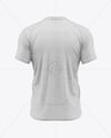 Heather T-Shirt Mockup - Back View
