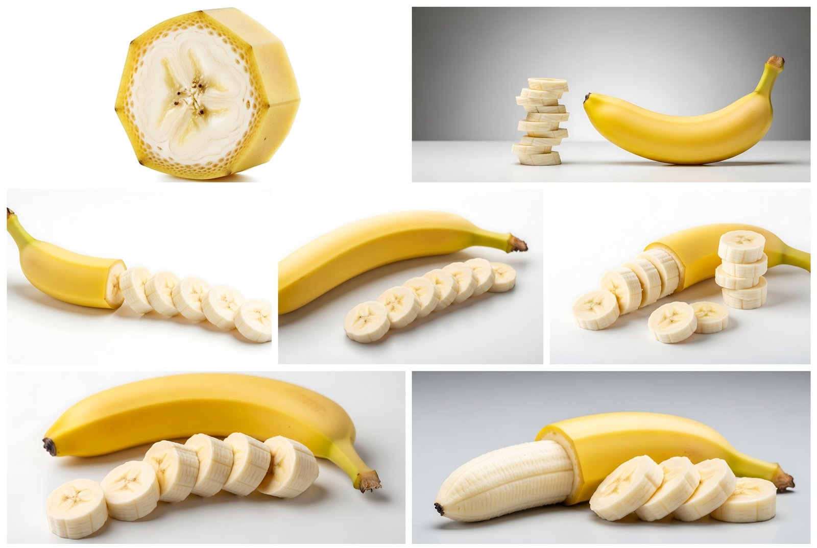 80 Fresh Banana Slice Stock Photos for Creators
