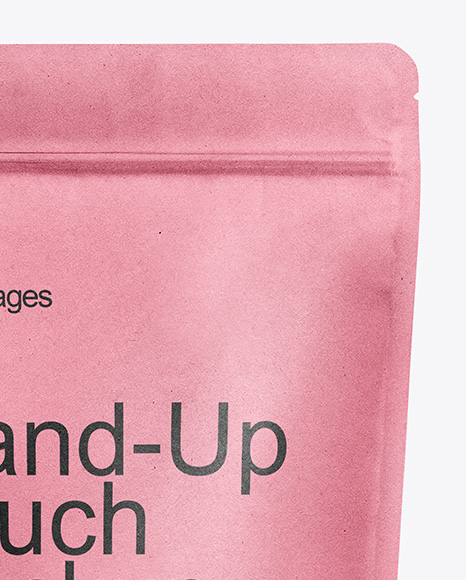Kraft Stand-up Pouch Mockup