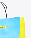 Matte Paper Bag with Handles Mockup
