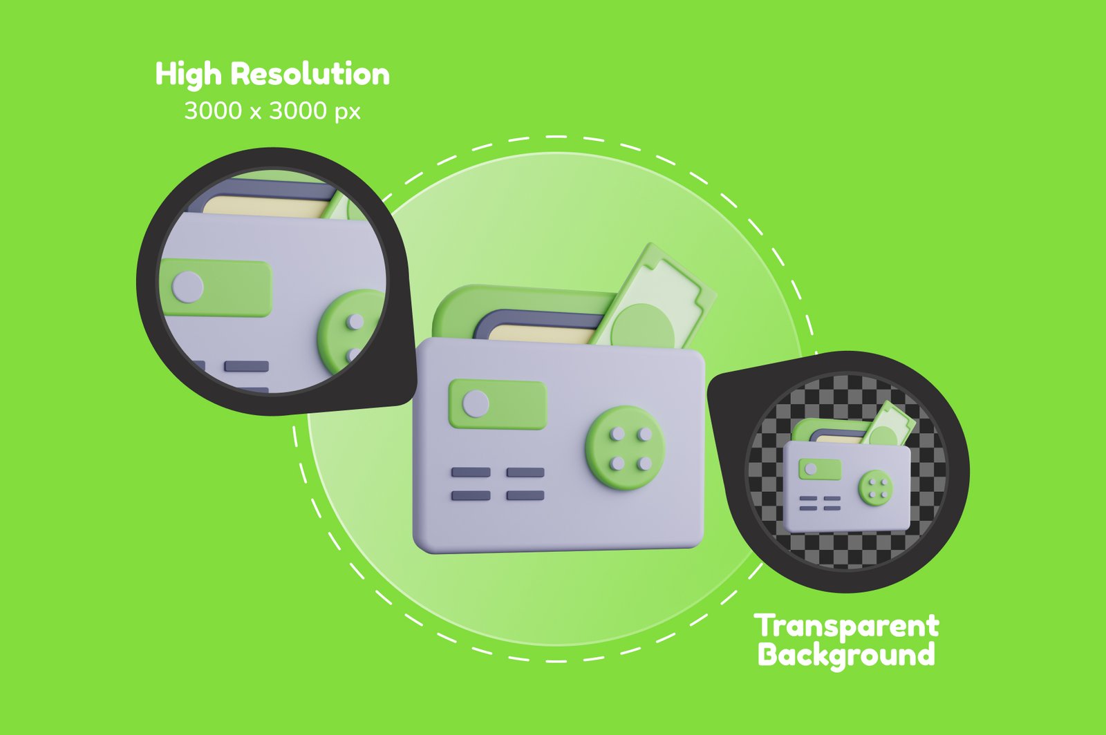 3D Spending Money Icons