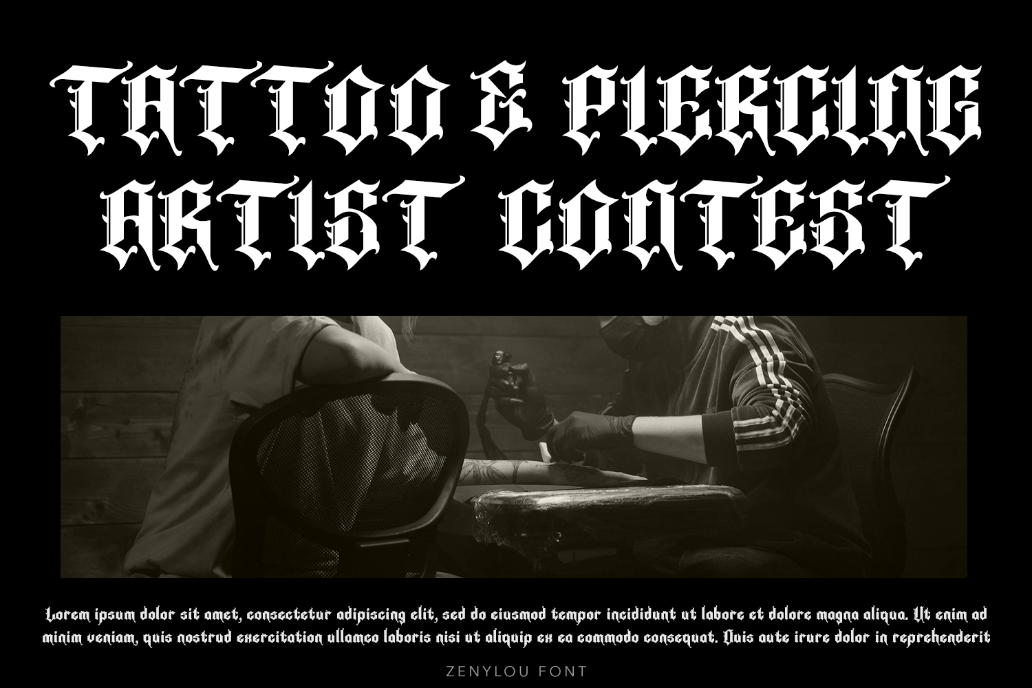 Zenylou Blackletter ``````Font
