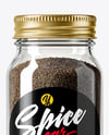 Spice Jar with Grounded Black Pepper Mockup
