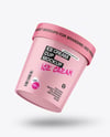Matte Ice Cream Cup Mockup