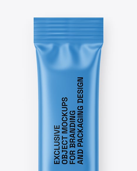 Matte Stick Sachet Mockup