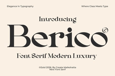 Berico – Modern Luxury Serif