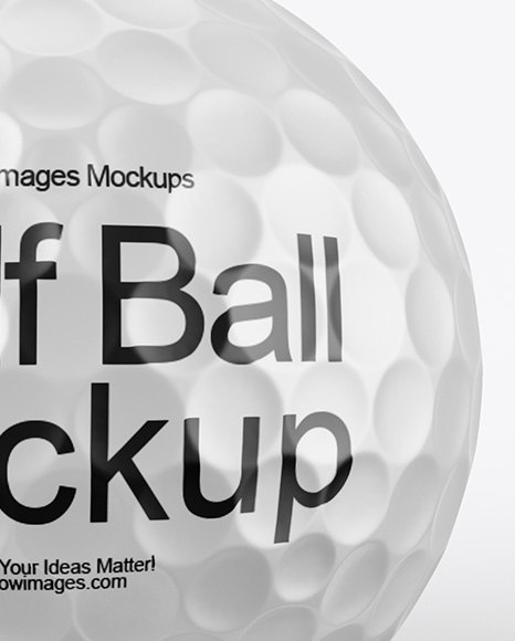 Golf Ball with Tees Mockup