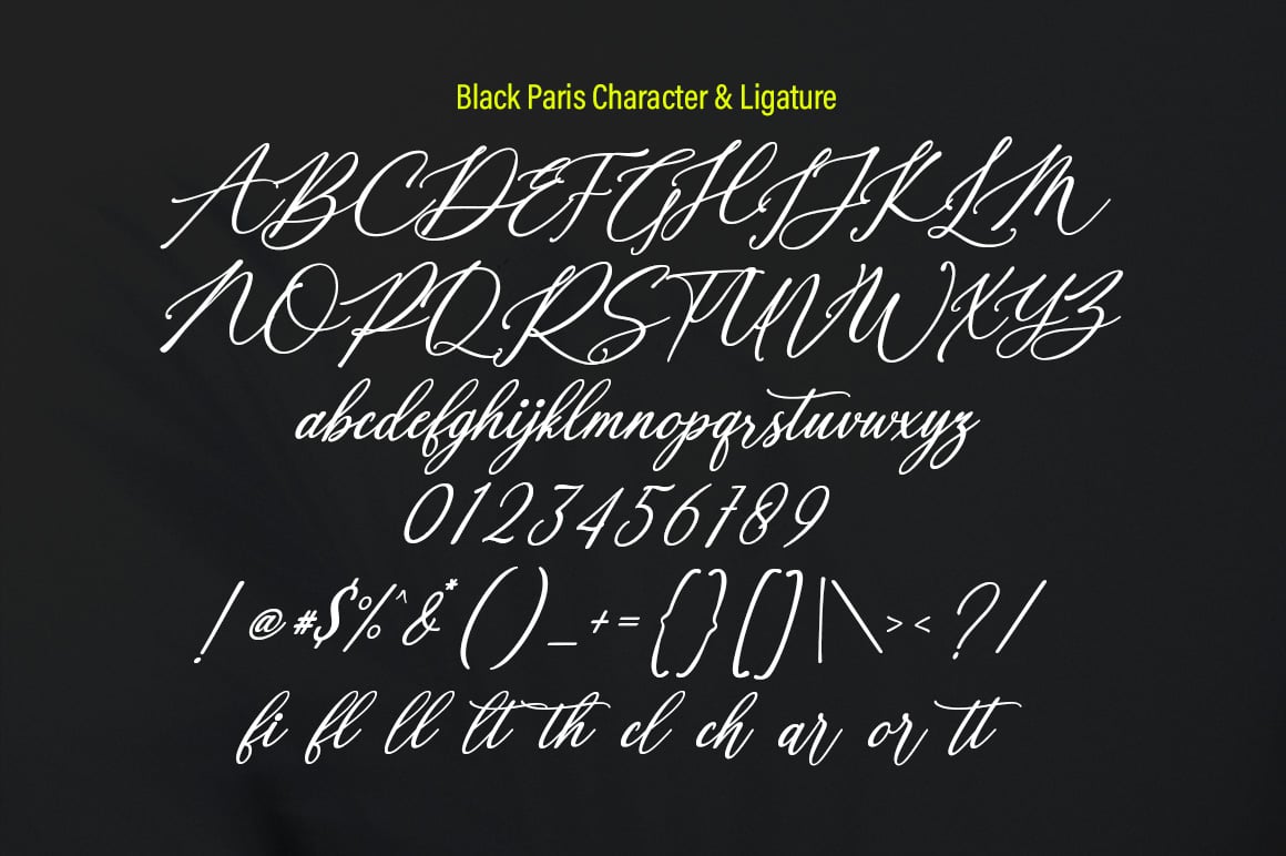 Black Paris Font