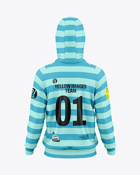 Men's Hoodie Mockup - Back View