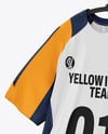 Training Jersey on Hanger Over Wooden Bench Mockup