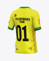 Soccer Jersey Mockup - Back Half Side View
