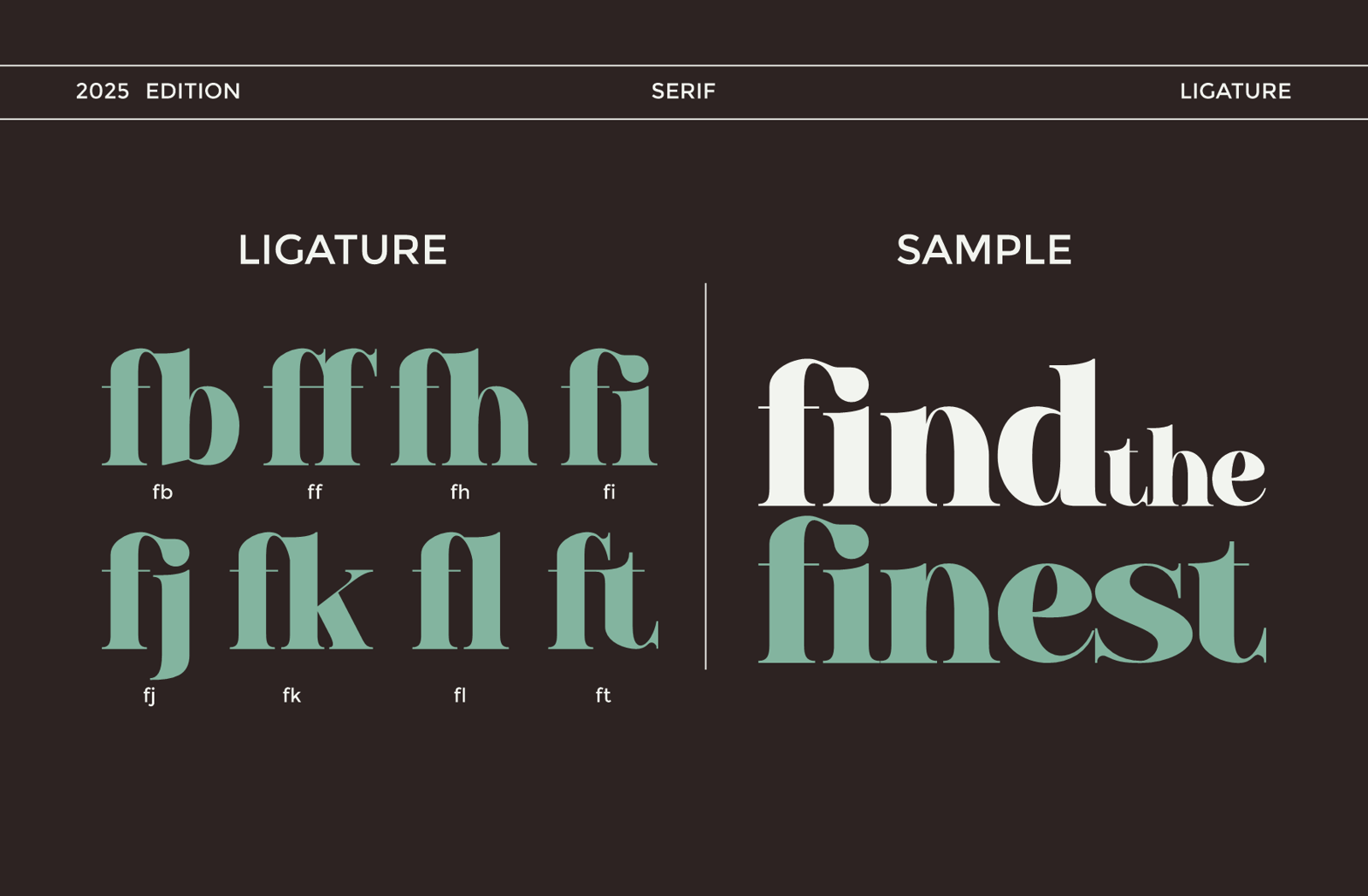Baflen Modern Serif Typeface