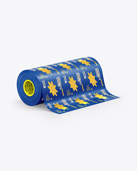 Glossy Film Roll Mockup
